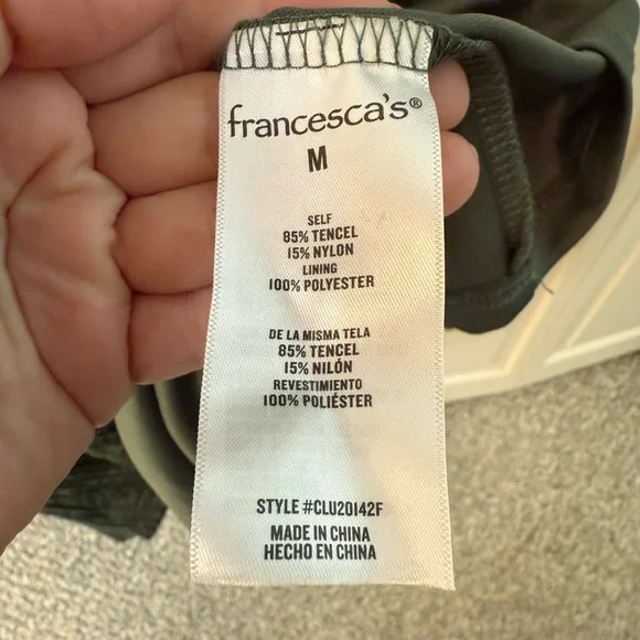 Francesca's Collections Forest Green Midi Dress - Picture 6 of 6